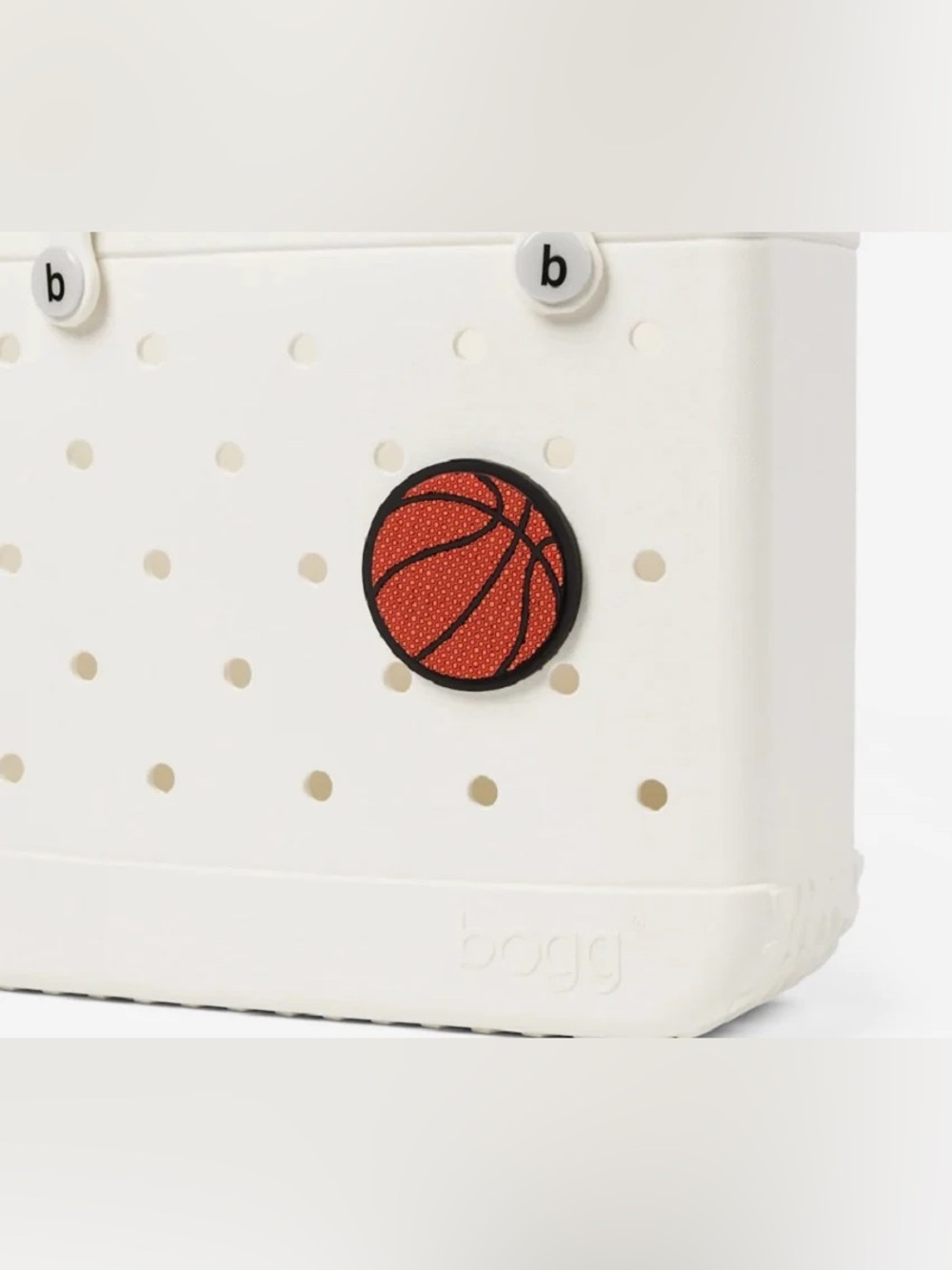 Bogg Bit Basketball Sports Snap-In Charm for Bogg Bag Accessories